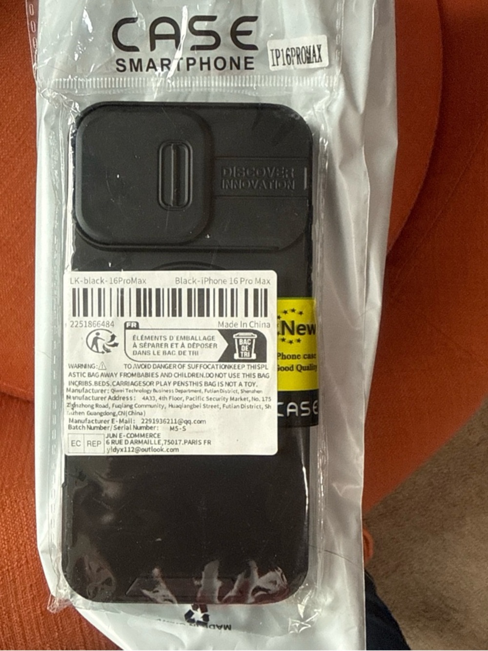 case-mate Black iPhone 16 Pro Max Camera Cover Case